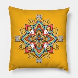 Cat Mandala Egyptian Inspired Pillow