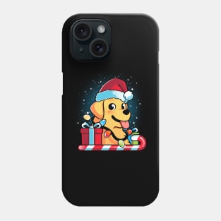 Yellow Labrador Dog Christmas Phone Case