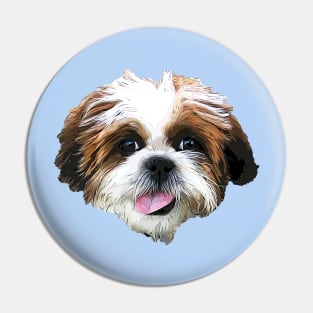 Shih Tzu Puppy Dog Pin