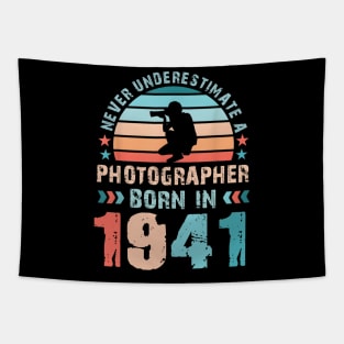 Photographer born 1944 80th Birthday Gift Tapestry
