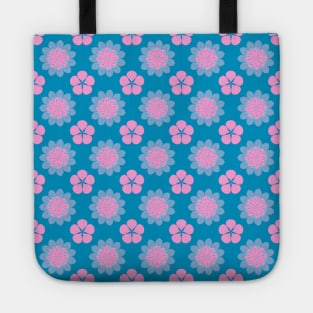 Abstract stylized floral seamless pattern Tote