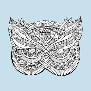 Owl Head - White T-Shirt