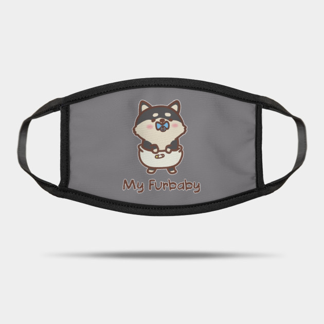 My Furbaby Shiba Inu Baby Boy Black Tan Shiba Inu Mask