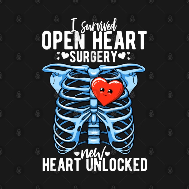 Open Heart Surgery Survivor Cardiac Attack Hospital Recovery by MerchBeastStudio