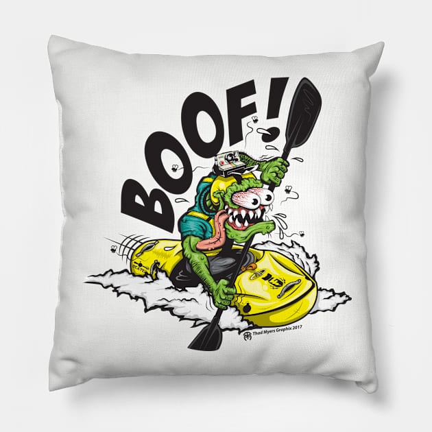 BOOF! Pillow by OutdoorMayhem