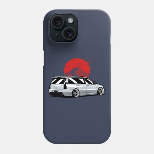 Silver Lancer Evo Wagon Phone Case