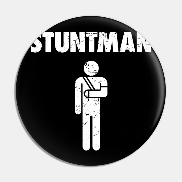 Stuntman Fractured Broken Hand Get Well Gift Pin by MeatMan