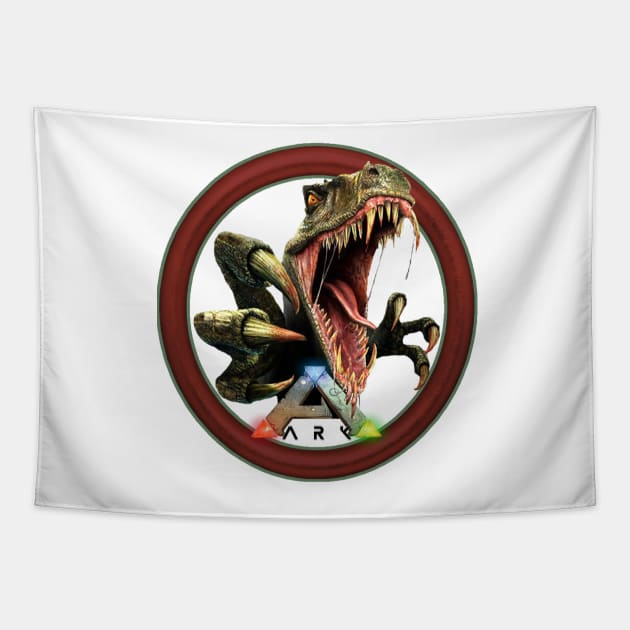 Ark survival Evolved Dino Attack Tapestry by chrisioa