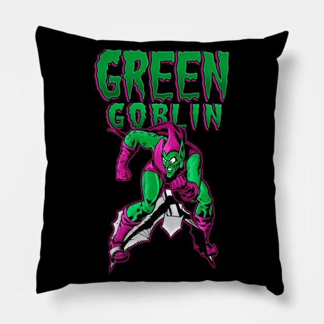 Green Goblin Pillow by OniSide