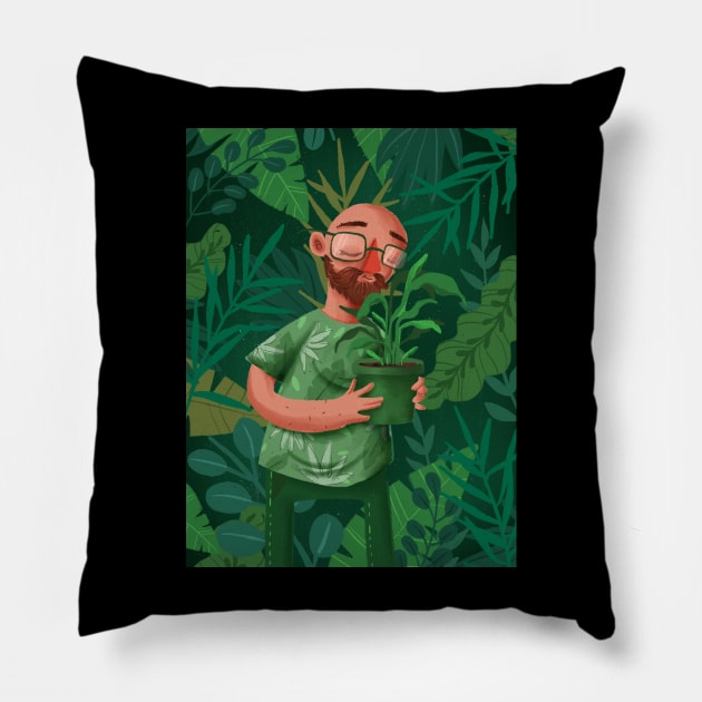 Green me up Pillow by hoooyaa