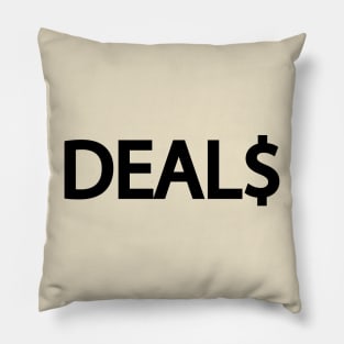 Deals making deals creative design Pillow