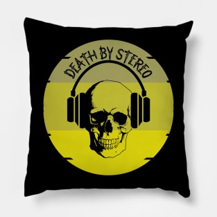 death by stereo Pillow