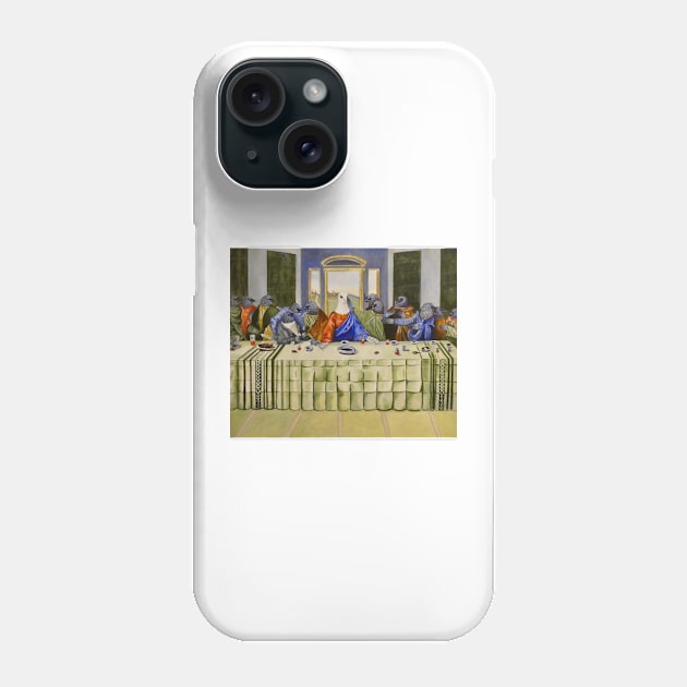 Leonardo "DaFinchy" and his Last Supper Phone Case by rogerstrawberry