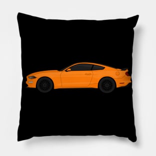 MUSTANG GT ORANGE Pillow