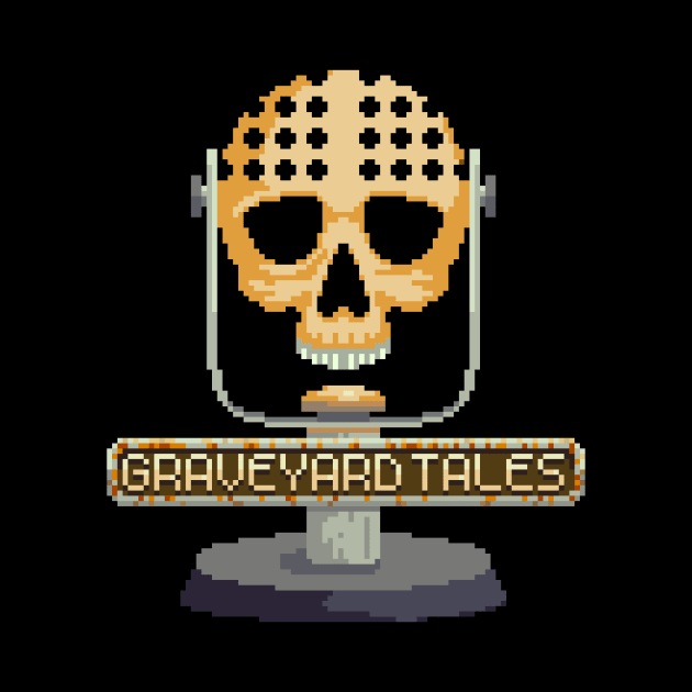 8Bit Skull Mic by GraveYard Tales