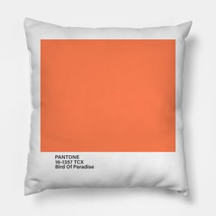 pantone 16-1357 TCX Bird Of Paradise Pillow