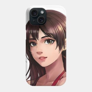 Brown hair anime pretty girl Phone Case