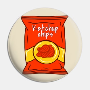 Ketchup Chips Pin