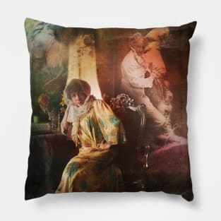 Collage Art Sarah Bernhardt Pillow