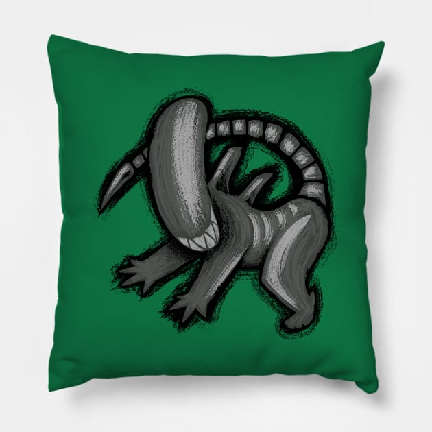 The Xeno King Pillow by DCLawrenceUK