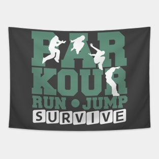 Parkour jump run survive Tapestry