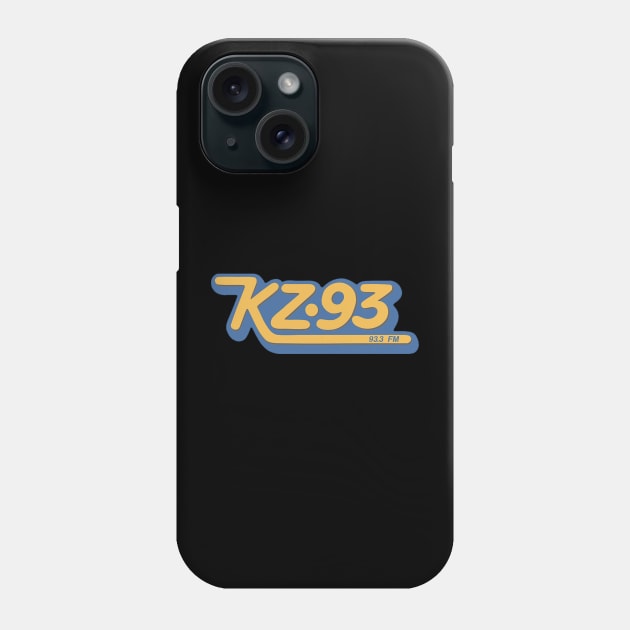 KZ-93 Radio Station in Peoria, IL Phone Case by RetroZest