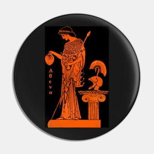 Athena Minerva red figure vase Pin