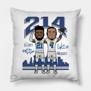 Ezekiel Elliott & Dak Prescott Dallas Chain Pillow