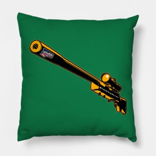 Punchado Sniper Rifle Blank Text, v. Code Orange Pillow