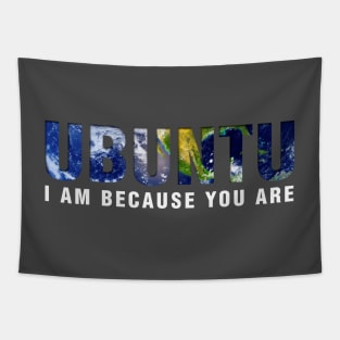 Ubuntu - I am because you Are (Dark) Tapestry