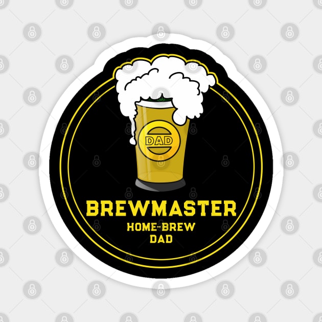 Brewmaster Beer home-brew Dad T-Shirt Magnet by HolidayBug