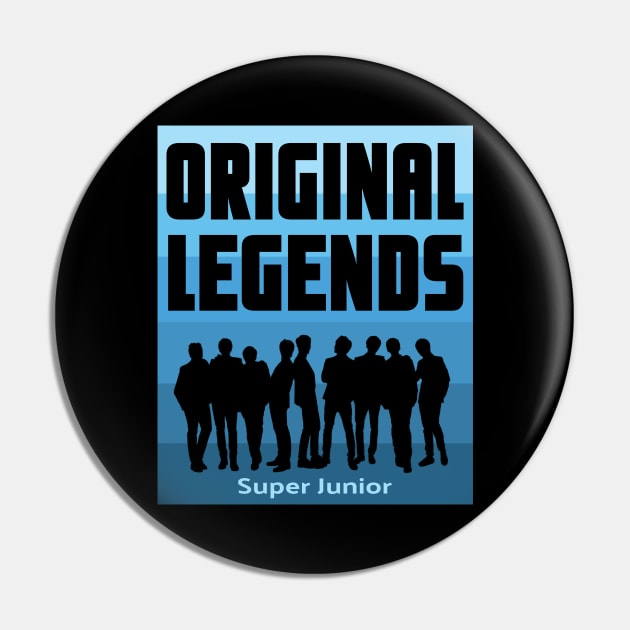 Original Legends - Super Junior  K-Pop Pin by WhatTheKpop