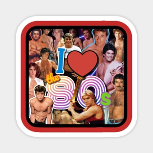 80s HUNKS Magnet