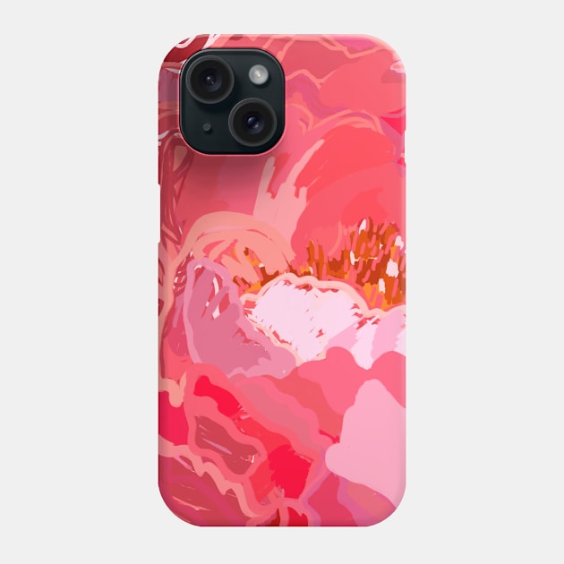 Floral abstract Phone Case by Scattycatartwork