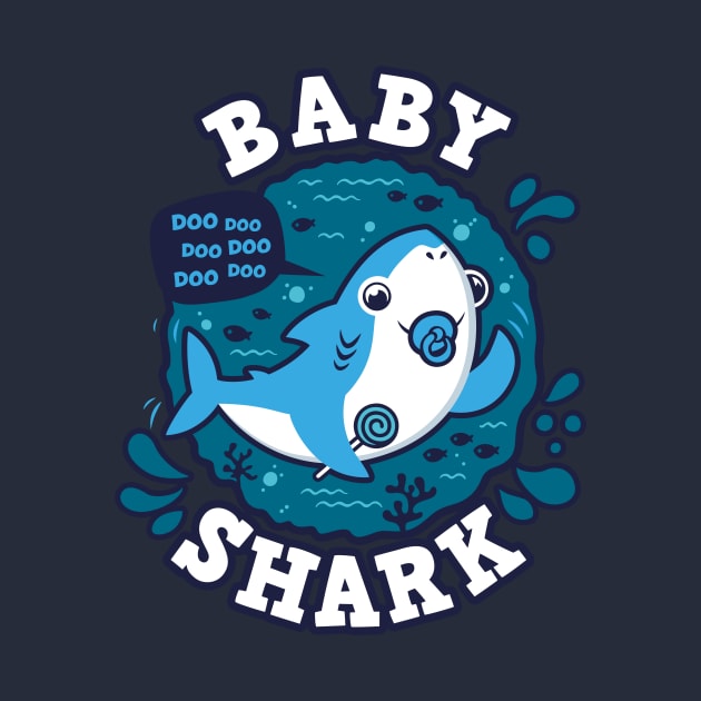 Baby Shark Boy Pacifier (trace) by Olipop