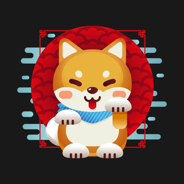 Shiba Inu Kawaii by RedOni Clothing