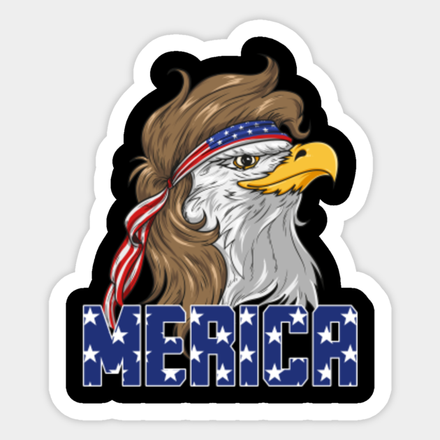 Merica Eagle Funny Mullet Parody USA Mens Tank Top Merica Eagle Funny Mullet Parody USA Mens Tank Top