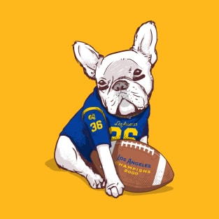 Los Angeles Football Bulldog T-Shirt T-Shirt