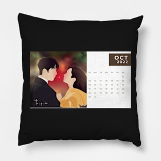 Calendar 2022 October with Korean Dramas Pillow