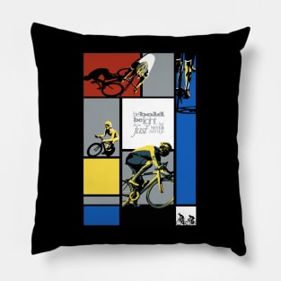 Motivational Inspiring retro Cycling poster Pillow