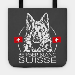 Berger Blanc Suisse Portrait White Shepherd Tote