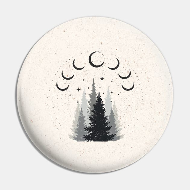 Luna Forest Pin by studioaartanddesign