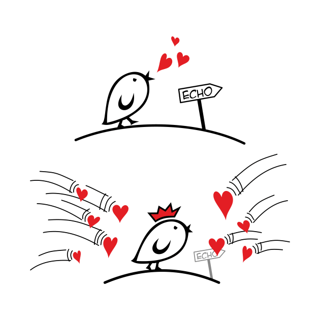 Comic Birds - Tweetlercools - LOVE ECHO 1 by EDDArt