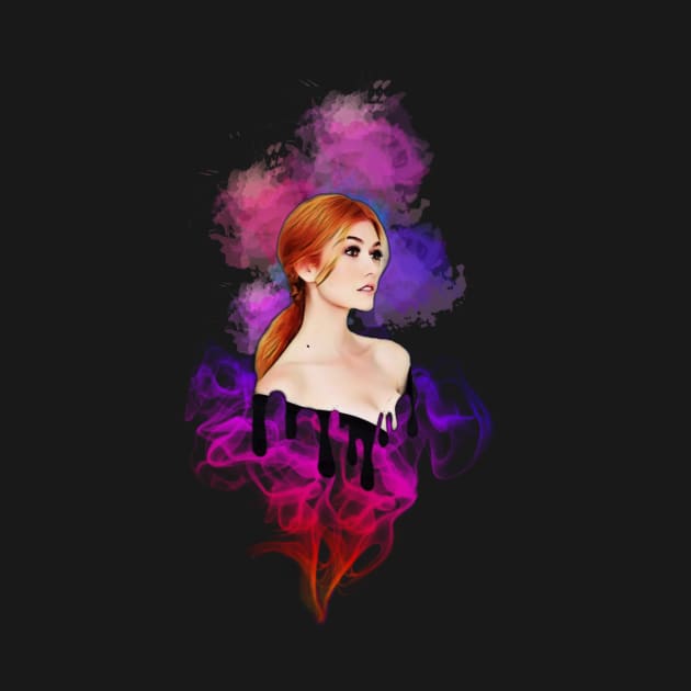 Katherine McNamara : Pink Splash by BeCreativeArts