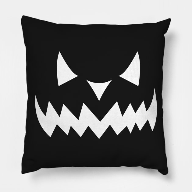 Halloween Pumpkin Face Jack OLantern Pillow by finedesigns