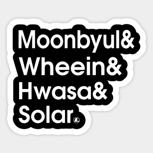MAMAMOO High Quality Stickers, KPOP, Solar, Moonbyul, Wheein