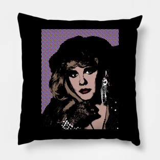 stevie nicks style pop art Pillow