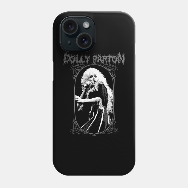 Dolly Parton Metal Style Phone Case by theloudandnoisy