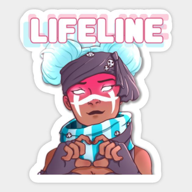 Apex Legends Lifeline Lifeline Sticker Teepublic Heal drone is great for keeping allies alive or quickly healing them after a fight. apex legends lifeline