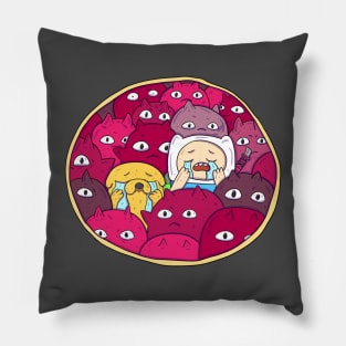 Finn and Jake in the Nightosphere Pillow